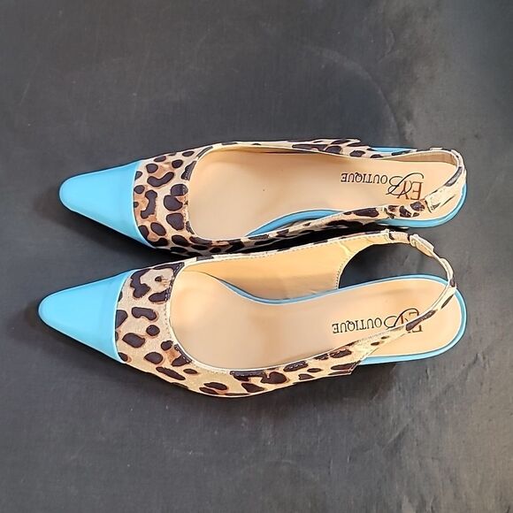 BRAND NEW WILD ABOUT COLOR SLINGBACK BY EY BOUTIQUE STYLISH SLINGBACKS SHOES - Picture 7 of 14